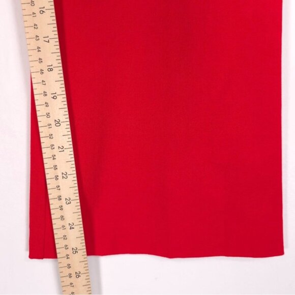 Boden Women’s Straight Wide Leg Trousers Pants Red Viscose Cotton R0249 Size 10R - Picture 7 of 12